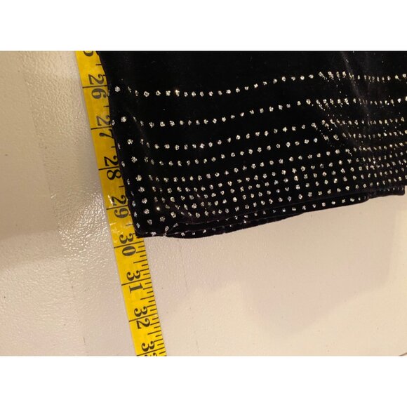 CDC Signature Collection Black Rhinestone Flared Pants Size 8 - Picture 6 of 9